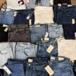 Mixed Brand Jeans Wholesale Pallet — 500 Pieces, Grade A, Levis Diesel Wrangler